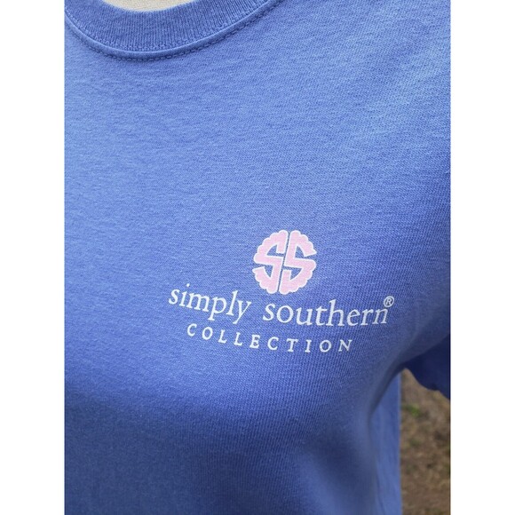 Simply Southern Mandala T-Shirt Womens Size Small Light Purple Blue 100% Cotton - Picture 5 of 11